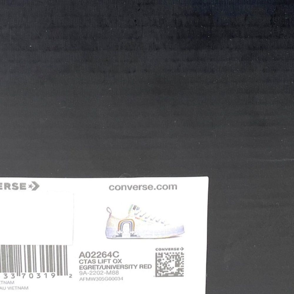 Converse CTAS Lift Platform Low Top Multi Egret Men Canvas Sneakers Size A02264C - Picture 3 of 11